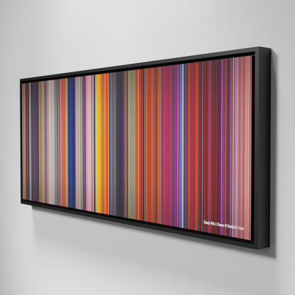 Side view of Framed Buff's of Cloudy-With-A-Chance-Of-Meatballs Frome on the wall