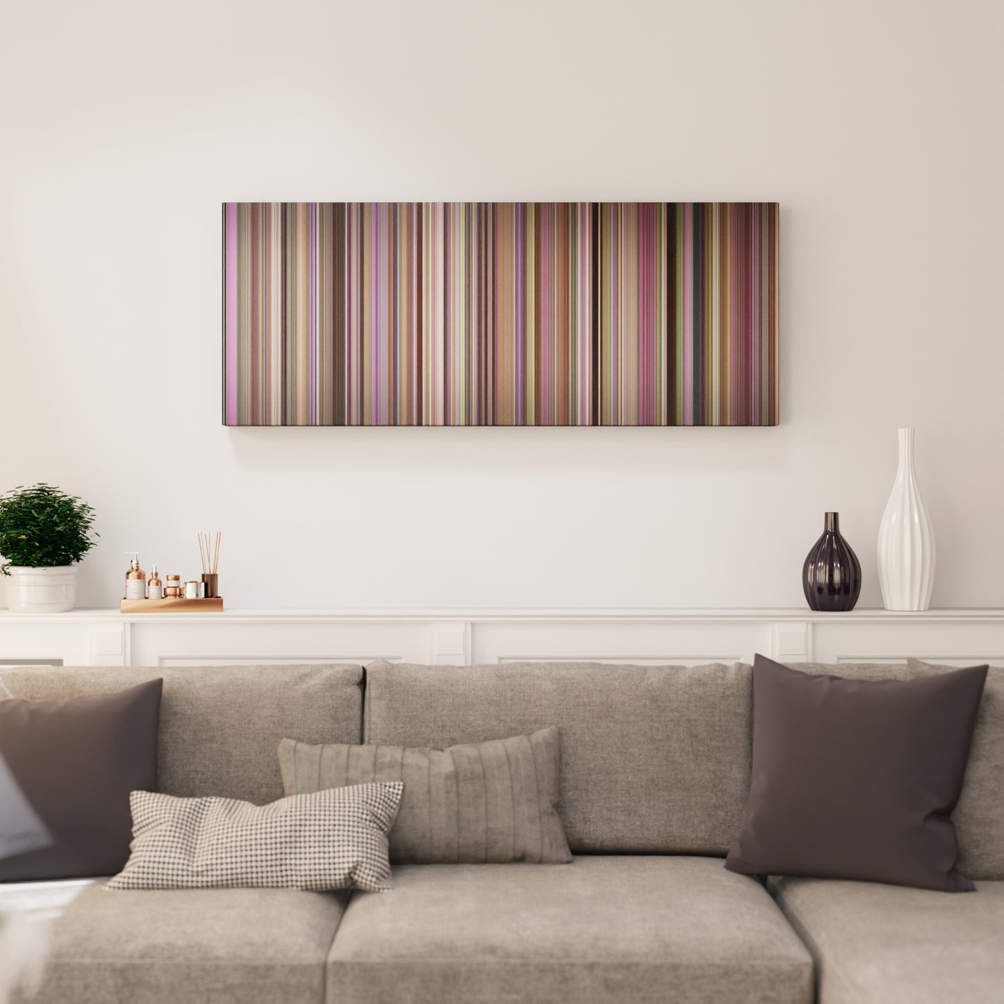 Living room interior with The-Florida-Project Frome on the wall