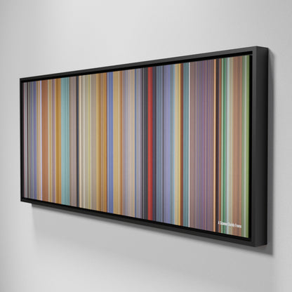 Side view of Framed Buff's of A-Scanner-Darkly Frome on the wall