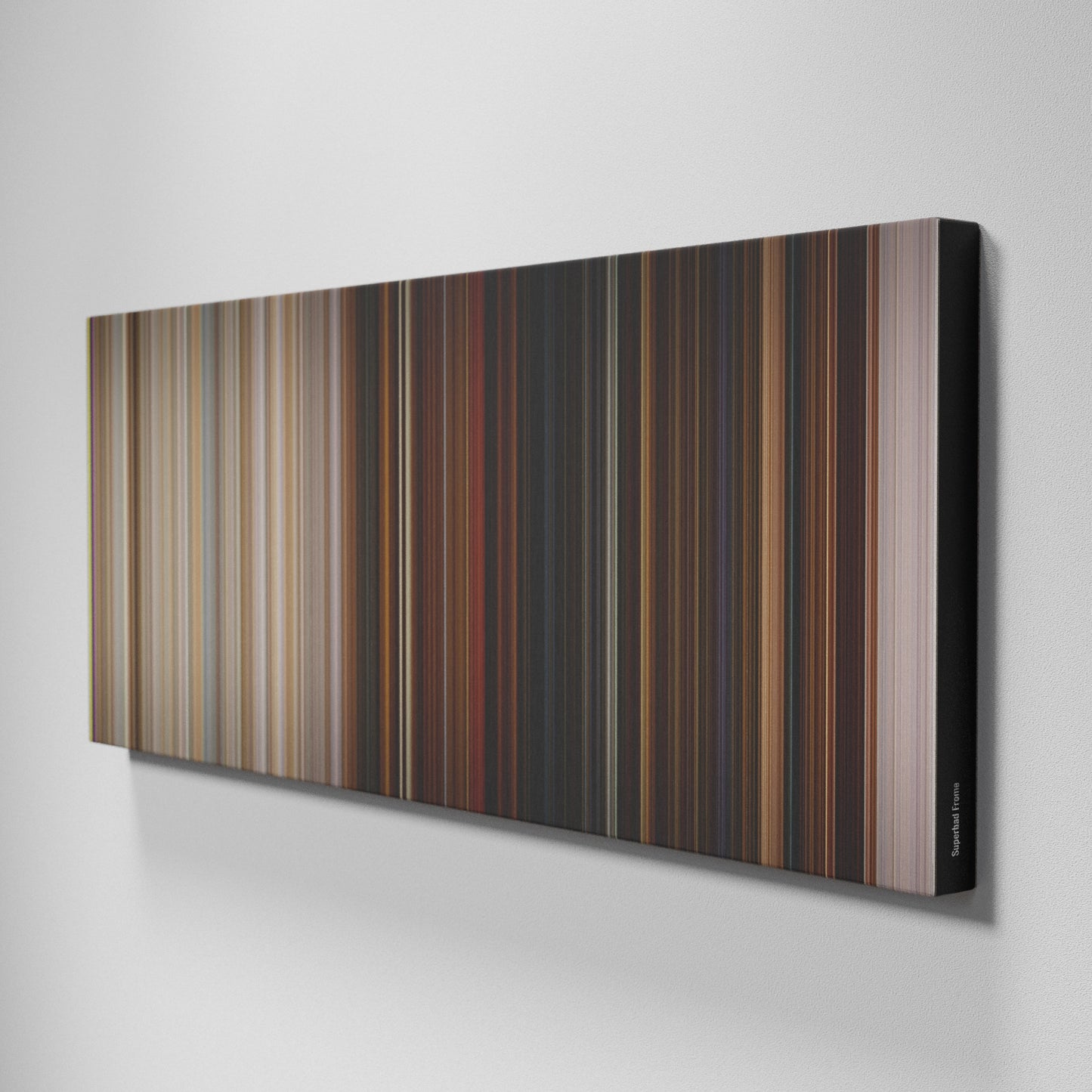 Side view of Buff's of Superbad Frome on the wall