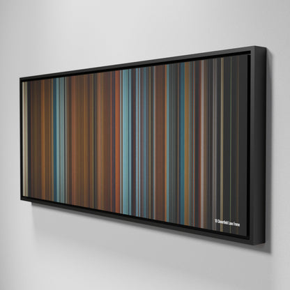 Side view of Framed Buff's of 10-Cloverfield-Lane Frome on the wall