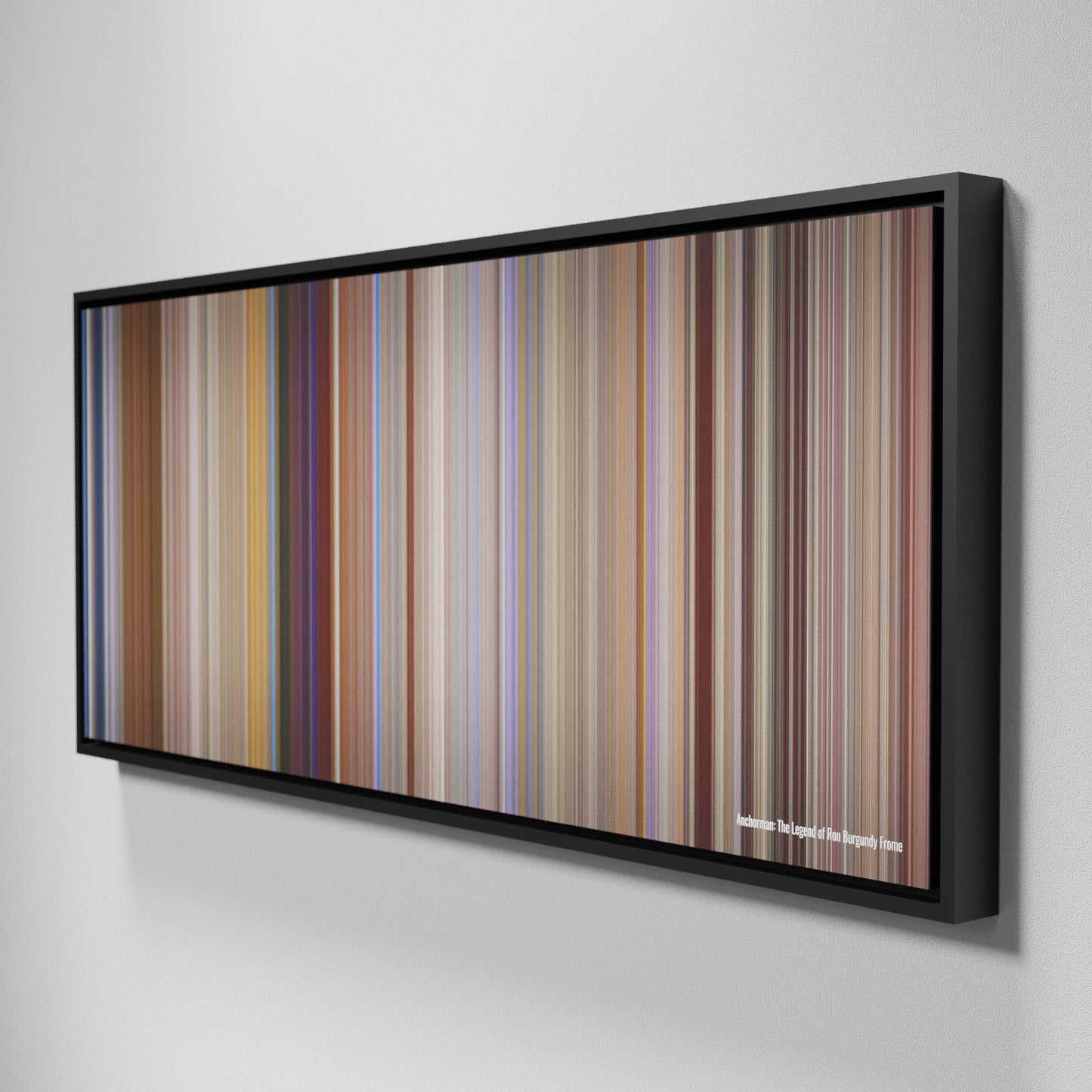 Side view of Framed Buff's of Anchorman-The-Legend-of-Ron-Burgundy Frome on the wall