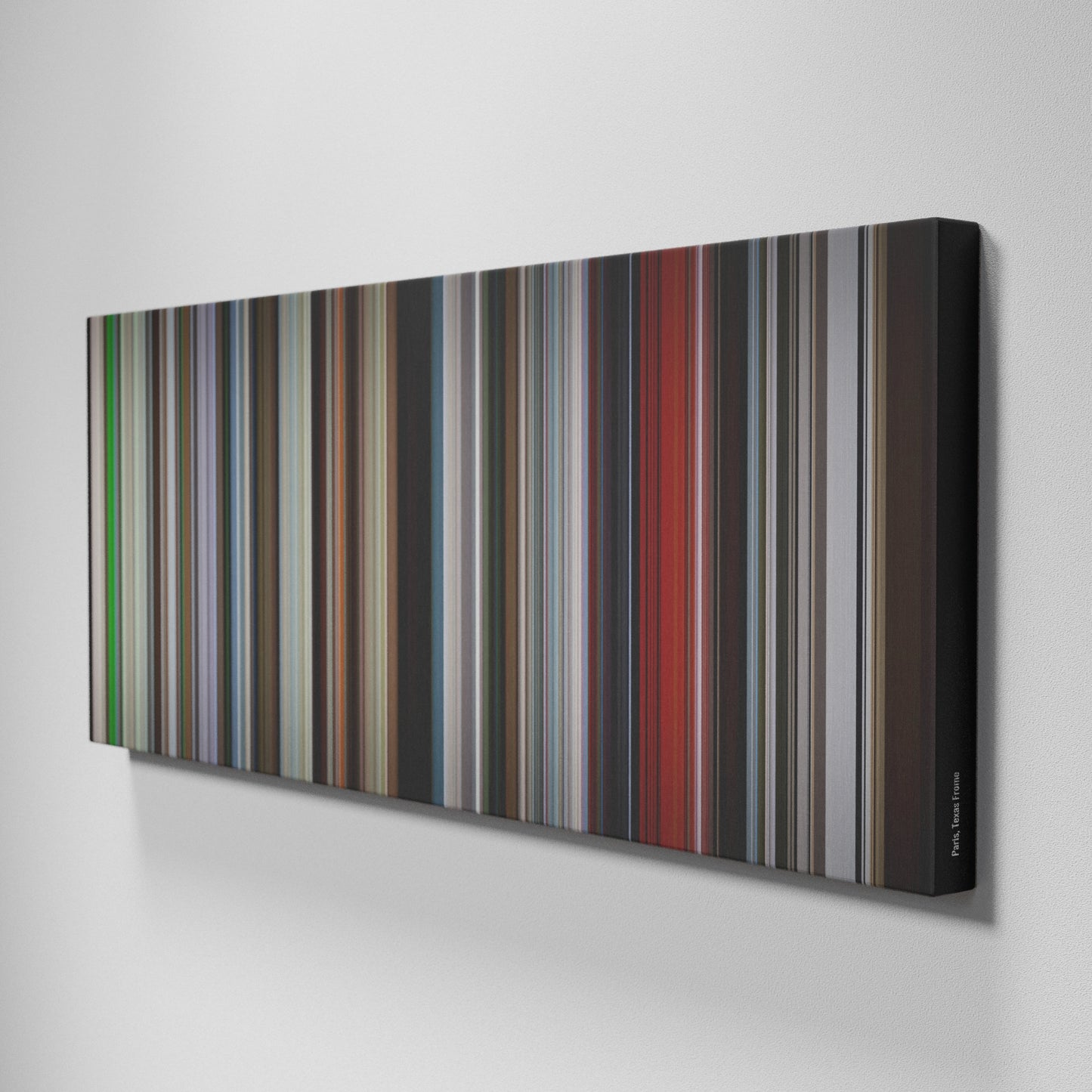 Side view of Buff's of Paris-Texas Frome on the wall