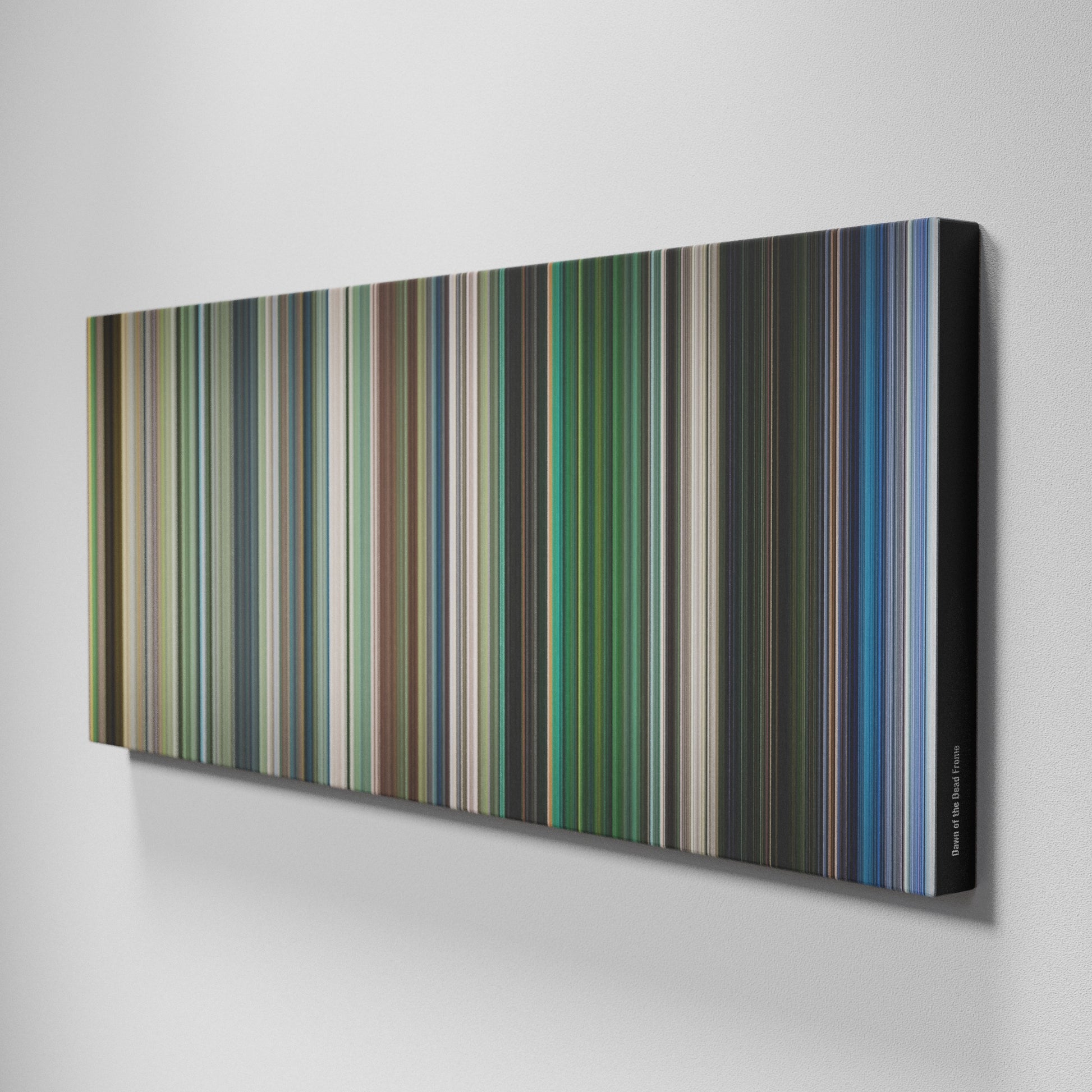 Side view of Buff's of Dawn-of-the-Dead Frome on the wall