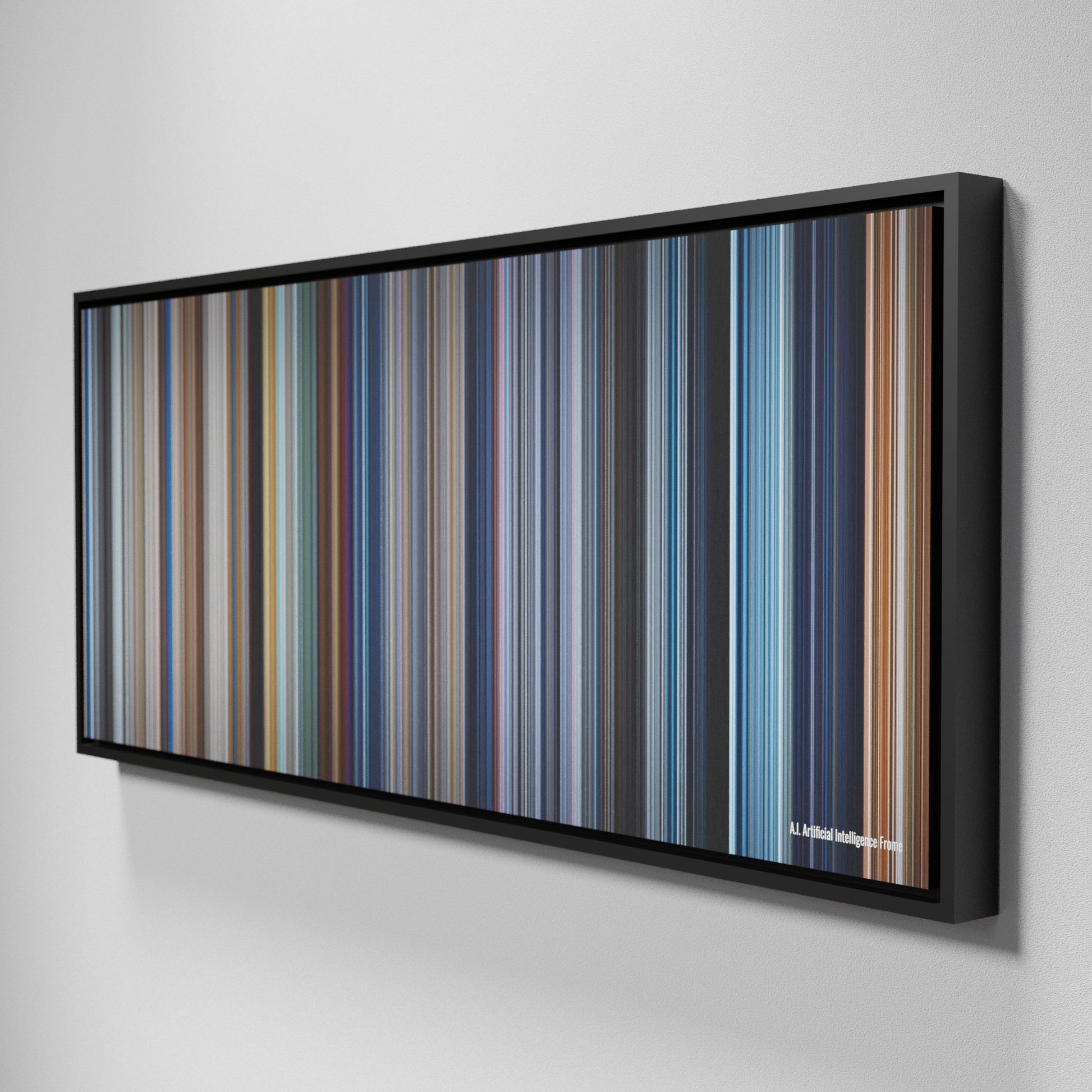 Side view of Framed Buff's of AI-Artificial-Intelligence Frome on the wall