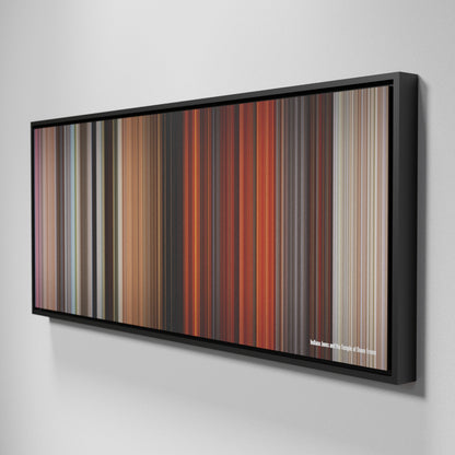 Side view of Framed Buff's of Indiana-Jones-and-the-Temple-of-Doom Frome on the wall