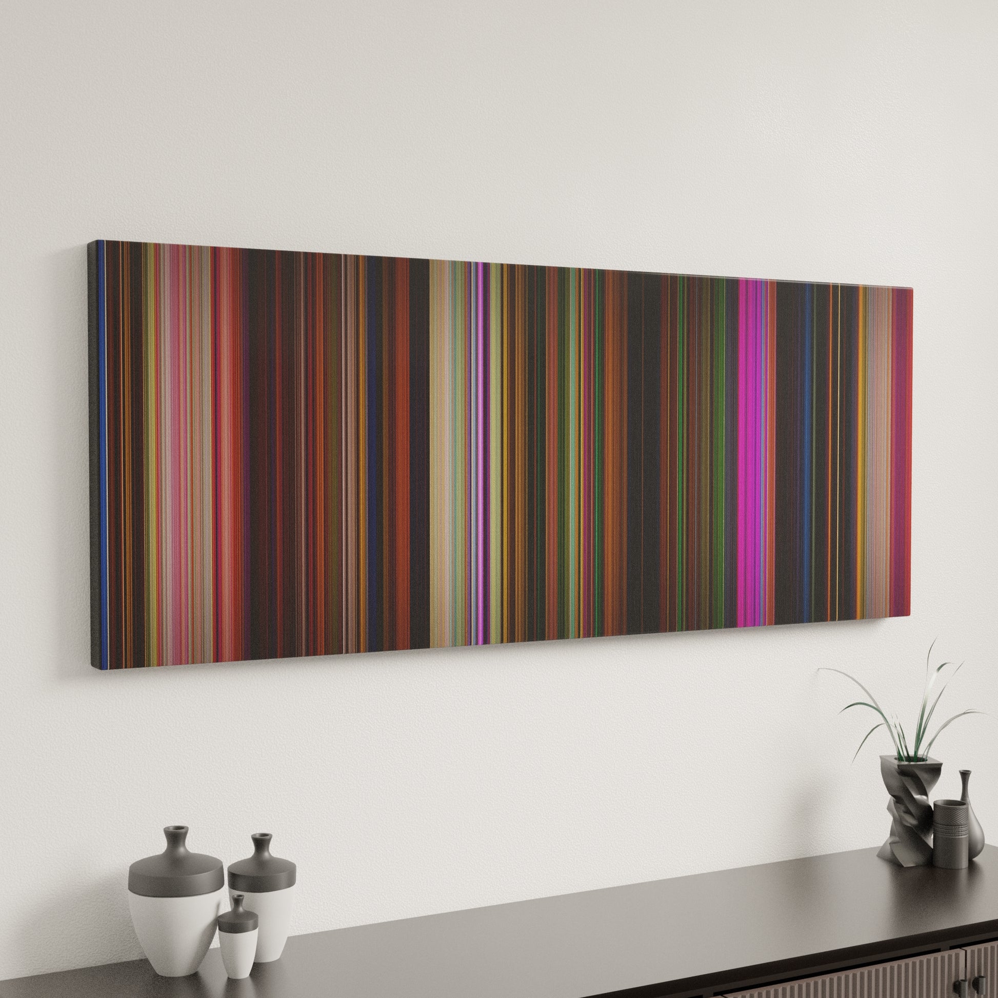 Minimal interior design with Encanto Frome on the wall