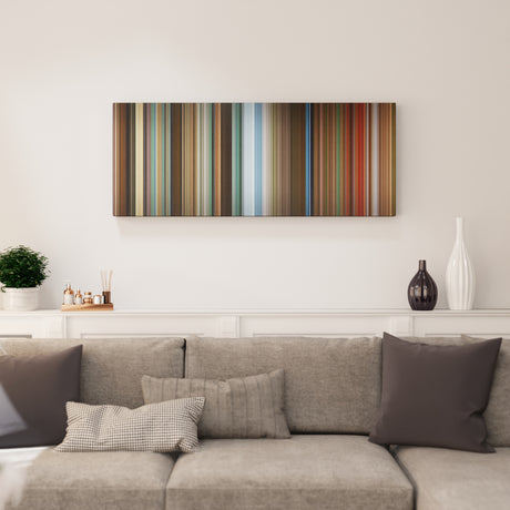 Black Widow canvas print in living room - film wall decor