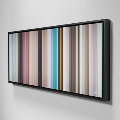 Side view of Framed Buff's of Ice-Age Frome on the wall