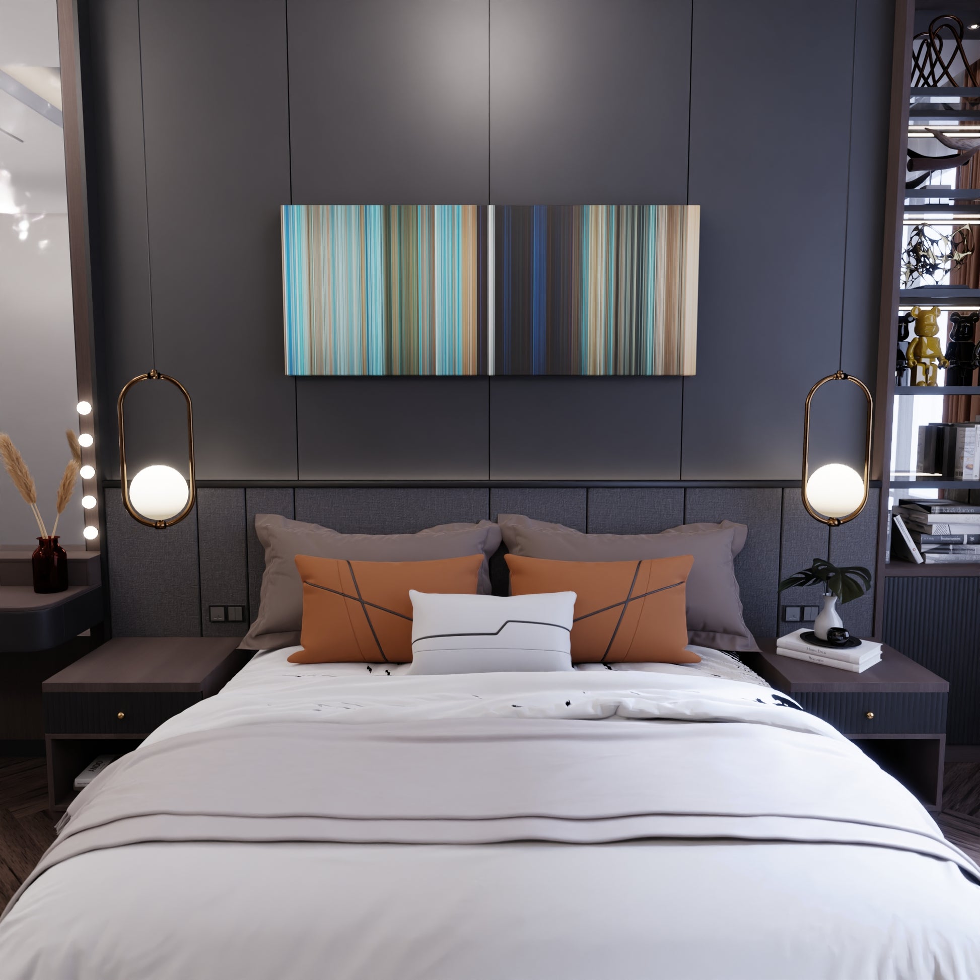 Bedroom interior with Ice-Age-The-Meltdown Frome on the wall