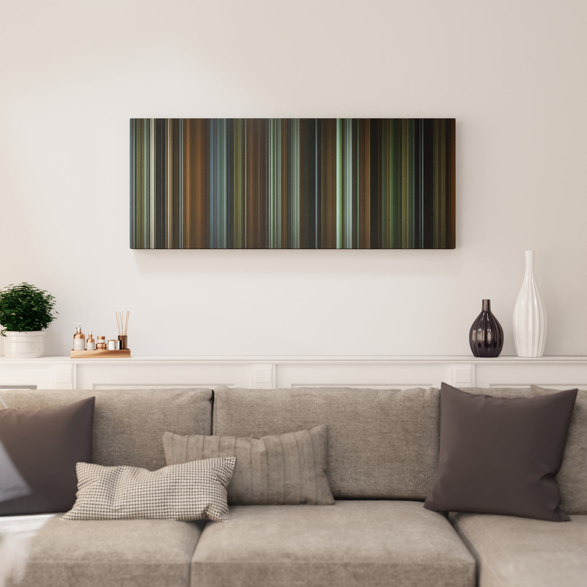 Living room interior with The-Age-of-Adaline Frome on the wall