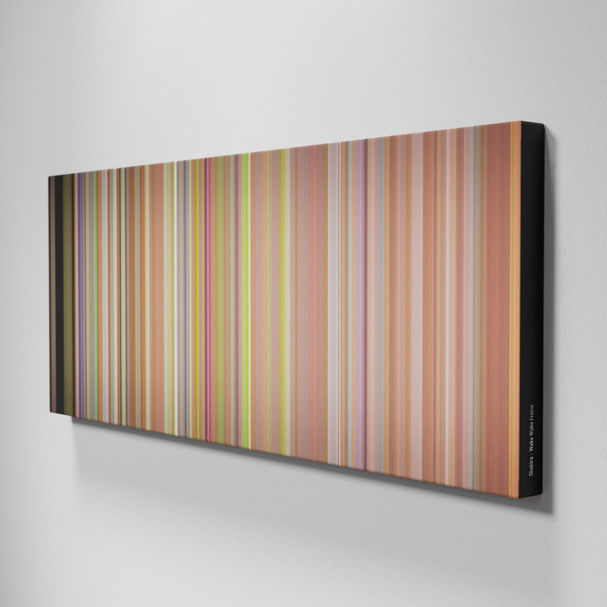 Side view of Buff's of Shakira-Waka-Waka Frome on the wall