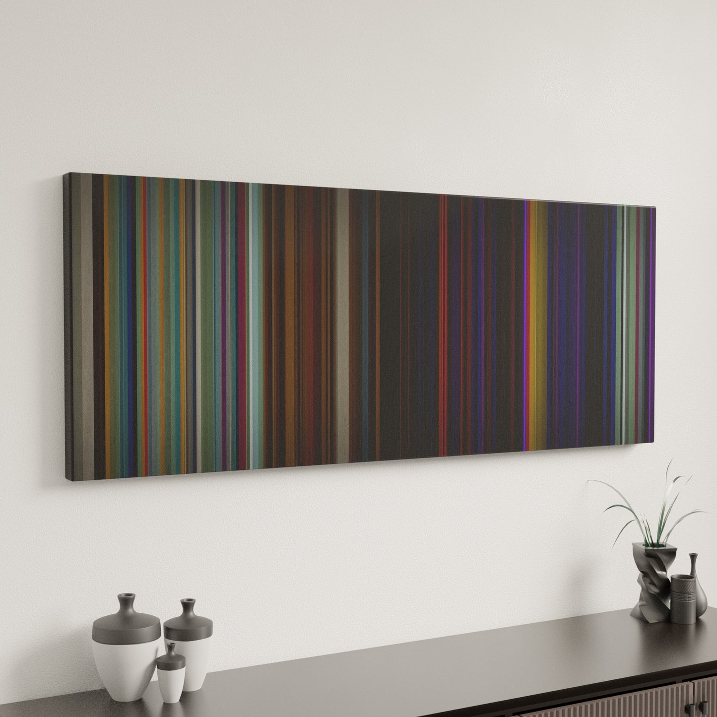 Minimal interior design with J-Balvin-Willy-William-Mi-Gente Frome on the wall