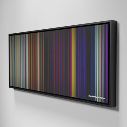 Side view of Framed Buff's of J-Balvin-Willy-William-Mi-Gente Frome on the wall