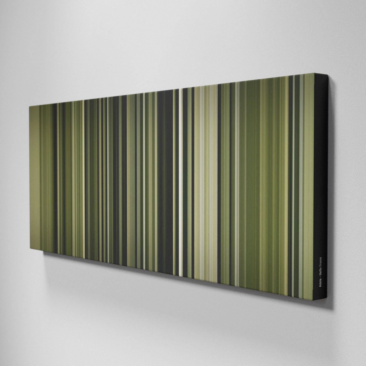 Side view of Buff's of Adele-Hello Frome on the wall