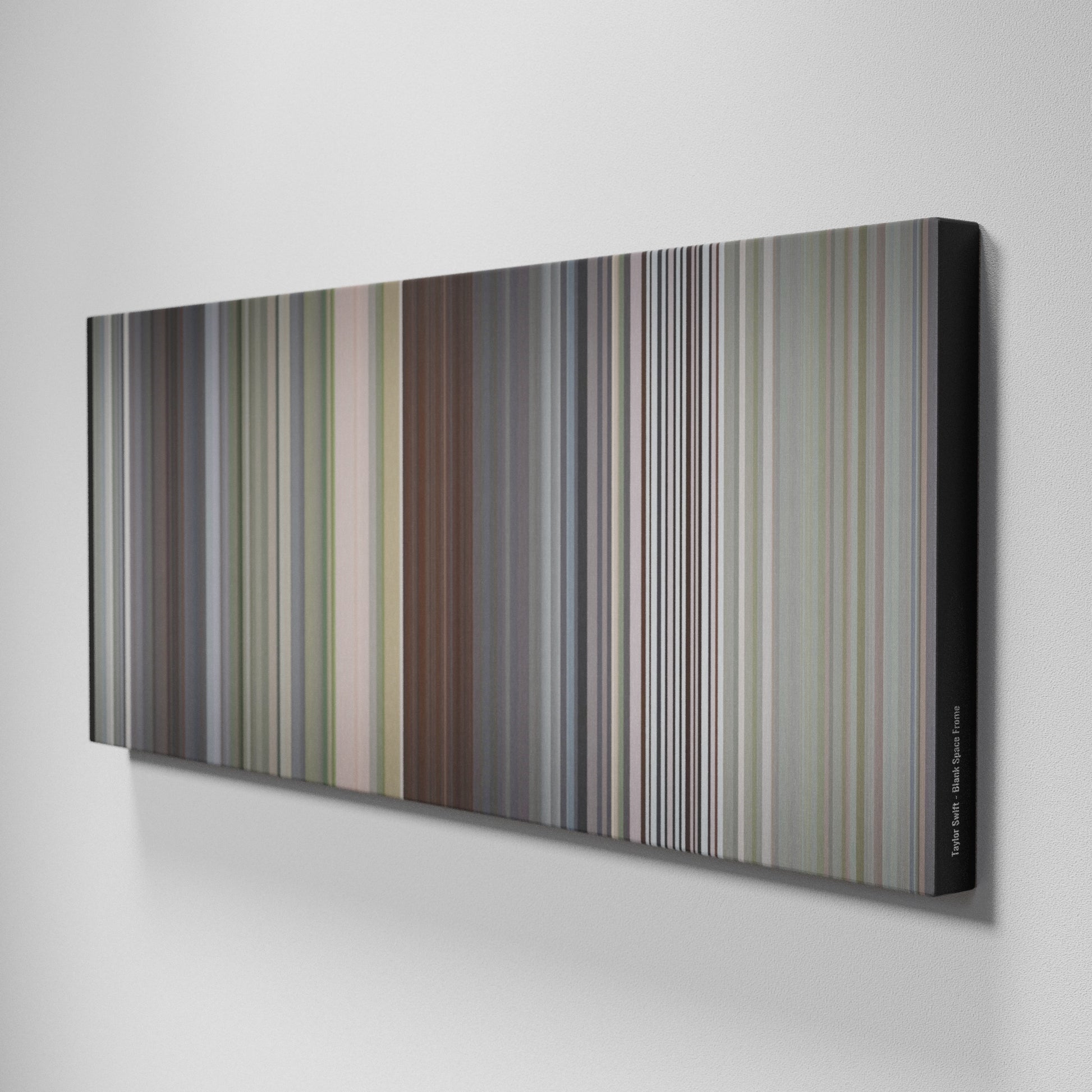 Side view of Buff's of Taylor-Swift-Blank-Space Frome on the wall