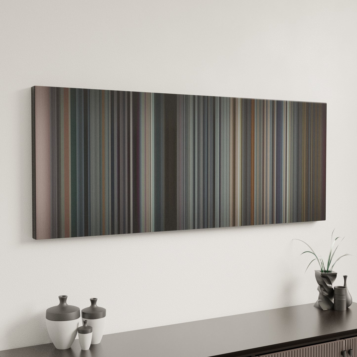 Minimal interior design with Clean-Bandit-Rockabye Frome on the wall