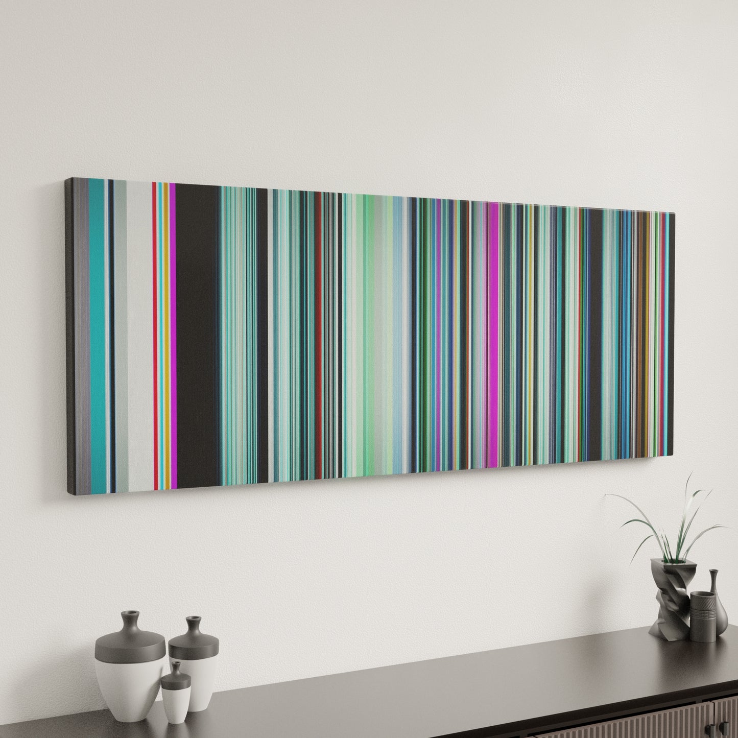 Minimal interior design with Calvin-Harris-This-Is-What-You-Came-For Frome on the wall