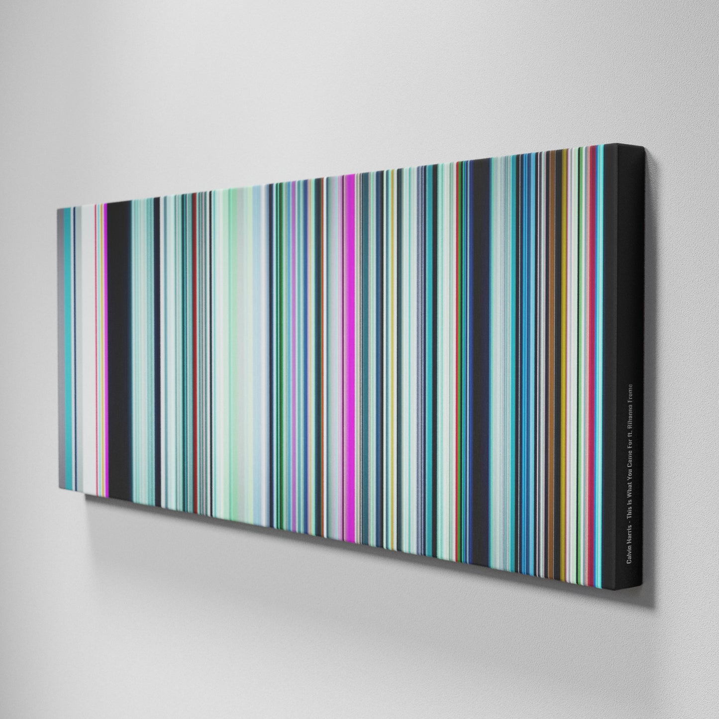 Side view of Buff's of Calvin-Harris-This-Is-What-You-Came-For Frome on the wall