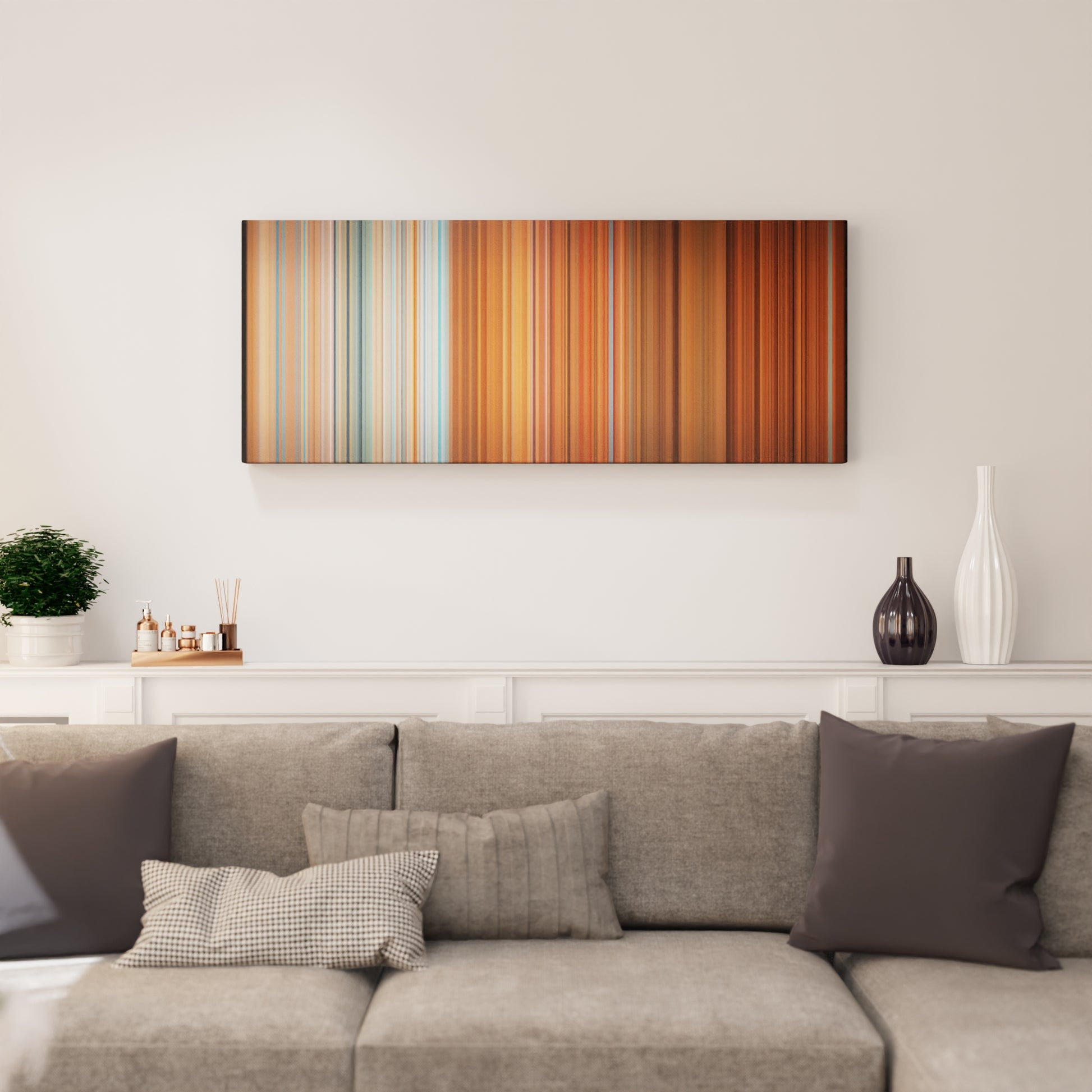 Living room interior with Fifth-Harmony-Work-from-Home Frome on the wall