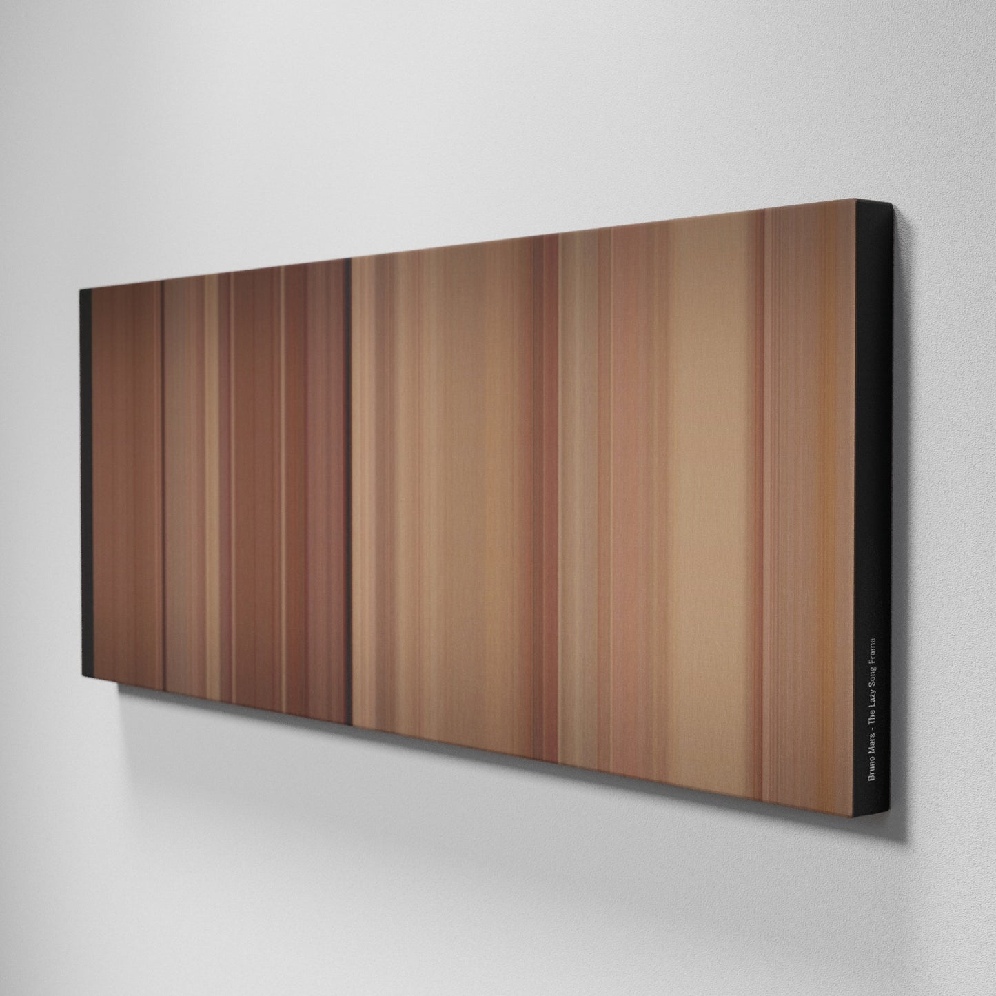 Side view of Buff's of Bruno-Mars-The-Lazy-Song Frome on the wall