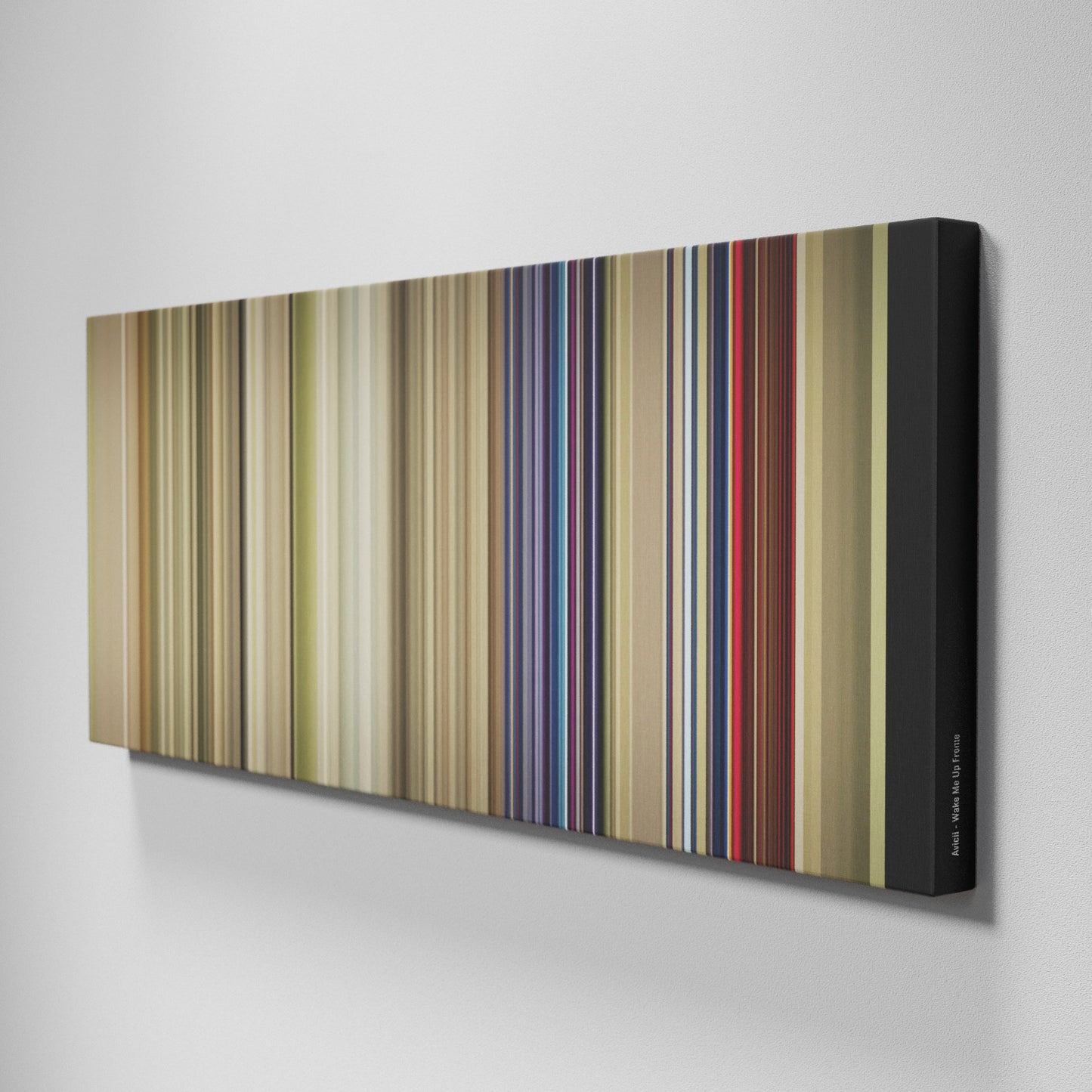 Side view of Buff's of Avicii-Wake-Me-Up Frome on the wall