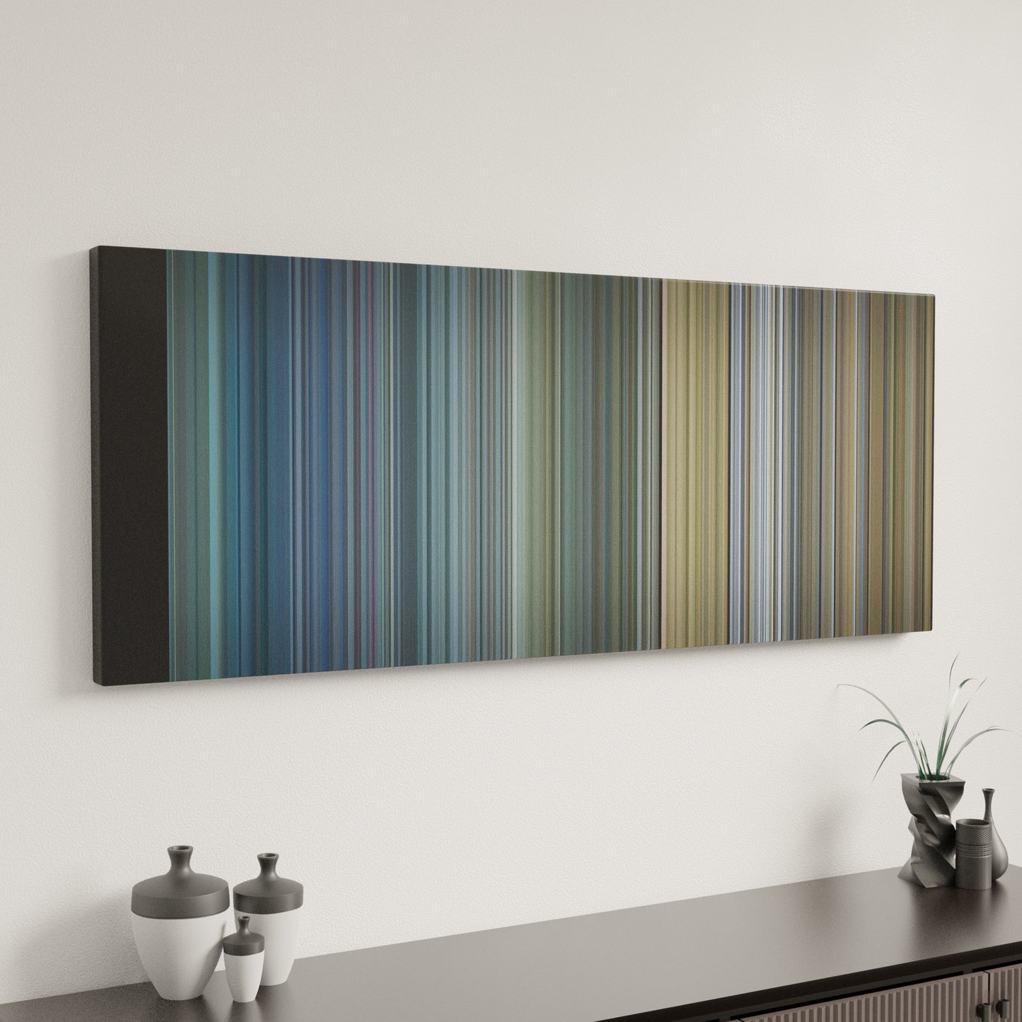 Minimal interior design with LMFAO-Party-Rock-Anthem Frome on the wall