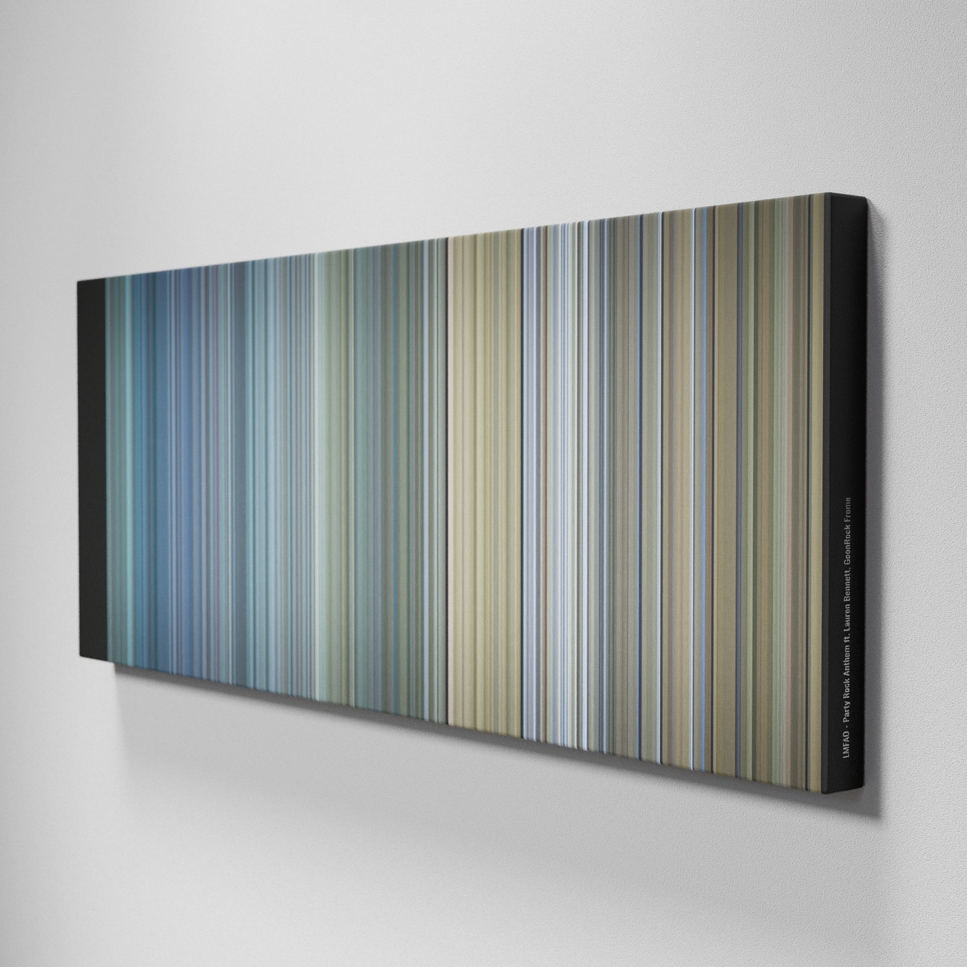 Side view of Buff's of LMFAO-Party-Rock-Anthem Frome on the wall