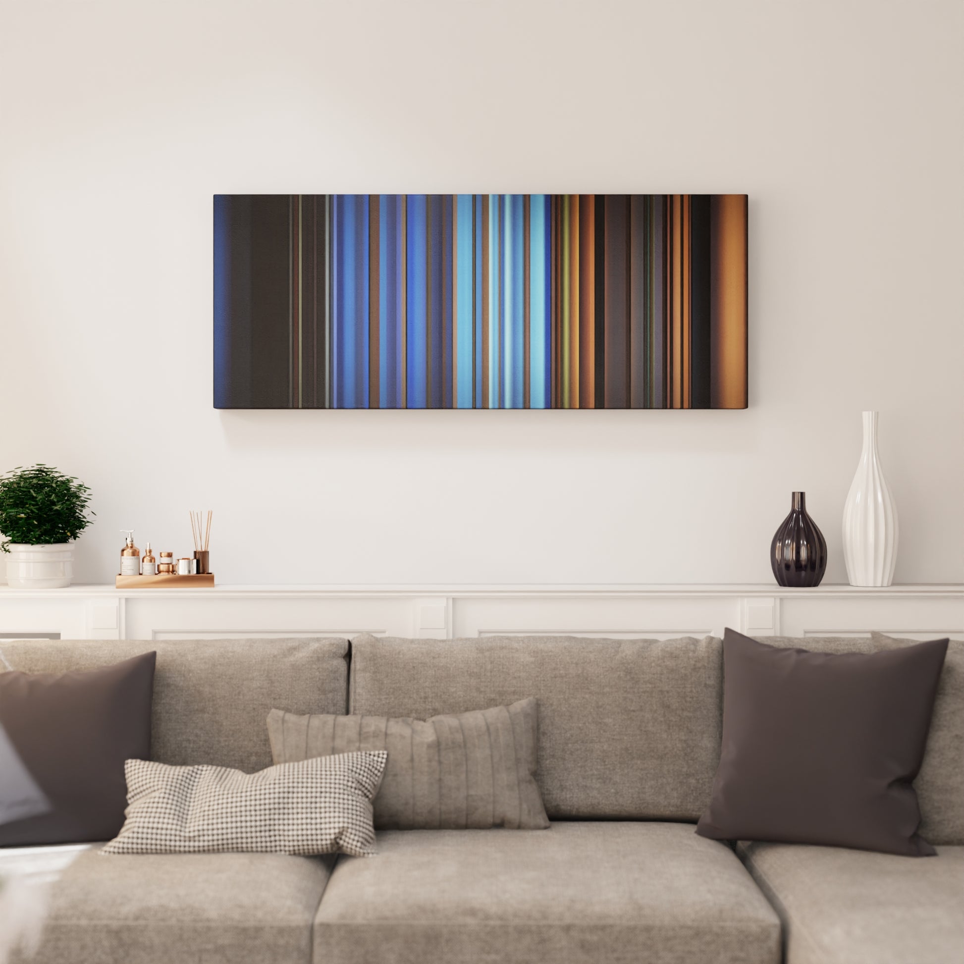 Living room interior with Christina-Perri-A-Thousand-Years Frome on the wall