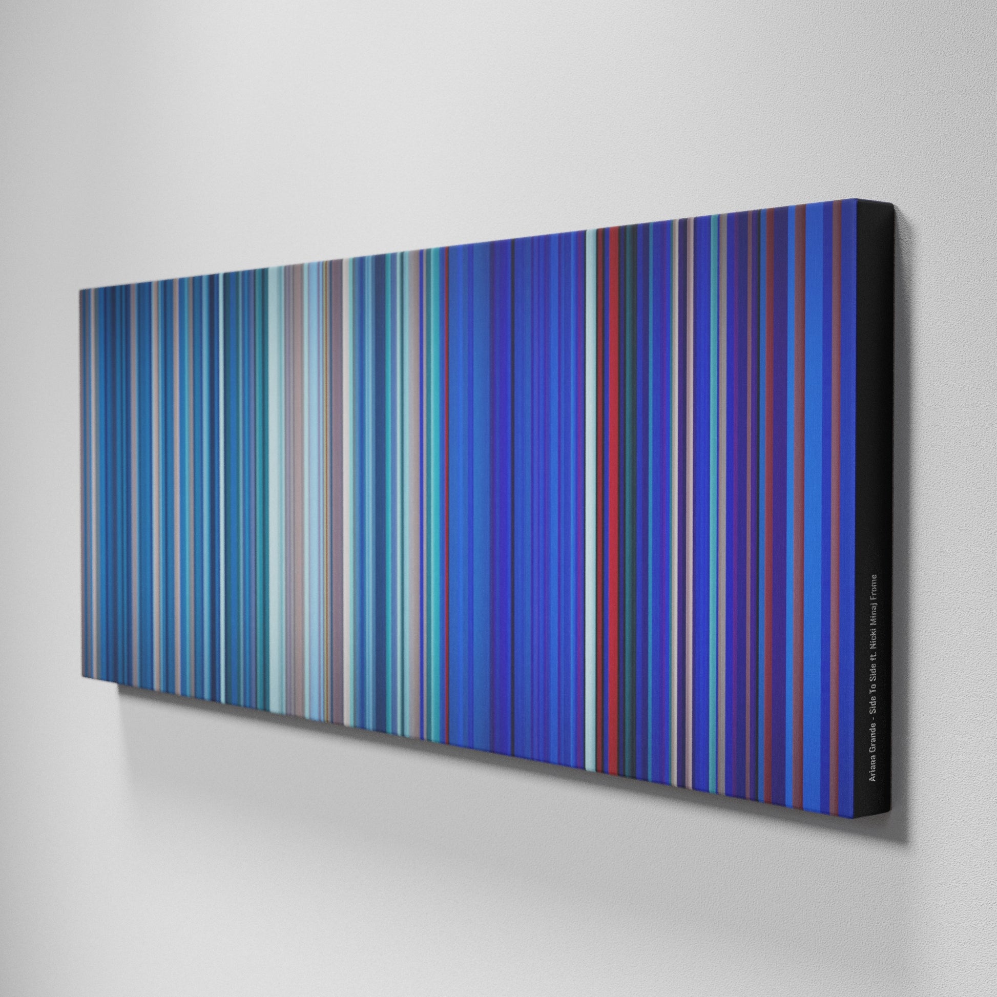 Side view of Buff's of Ariana-Grande-Side-To-Side Frome on the wall