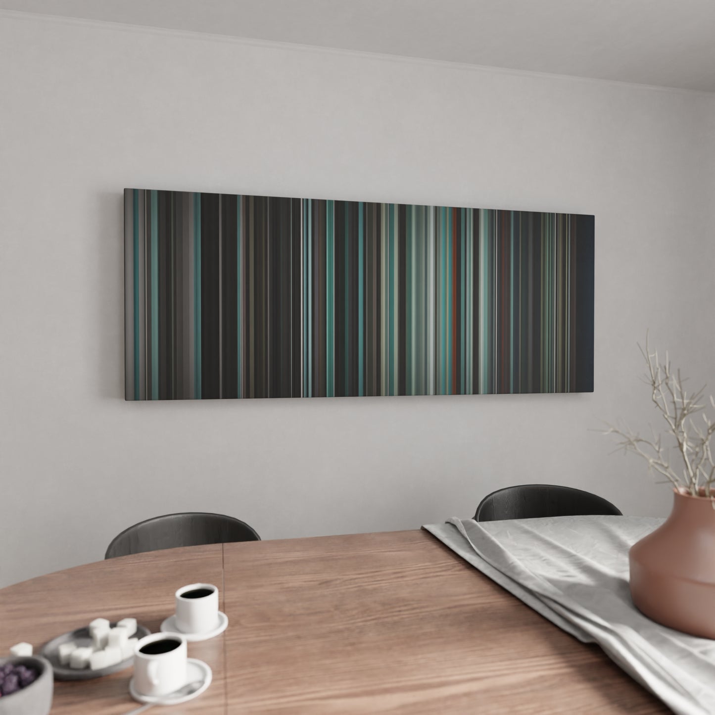 Kitchen with Rihanna-Diamonds Frome on the wall