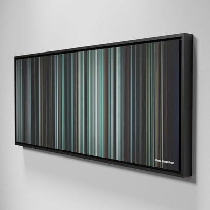 Side view of Framed Buff's of Rihanna-Diamonds Frome on the wall