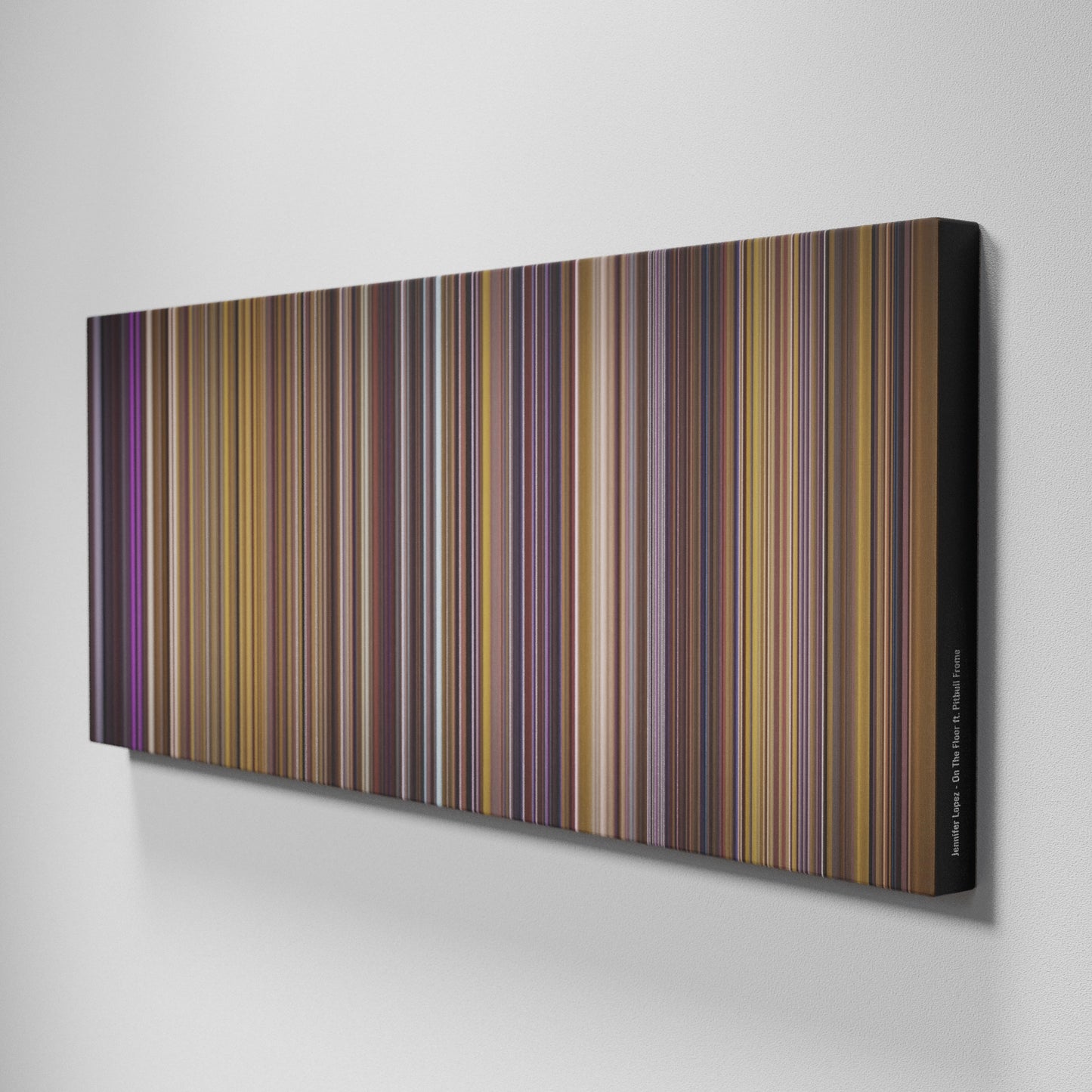 Side view of Buff's of Jennifer-Lopez-On-The-Floor Frome on the wall