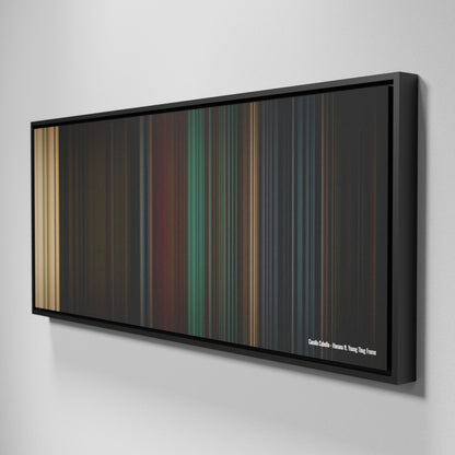 Side view of Framed Buff's of Camila-Cabello-Havana Frome on the wall