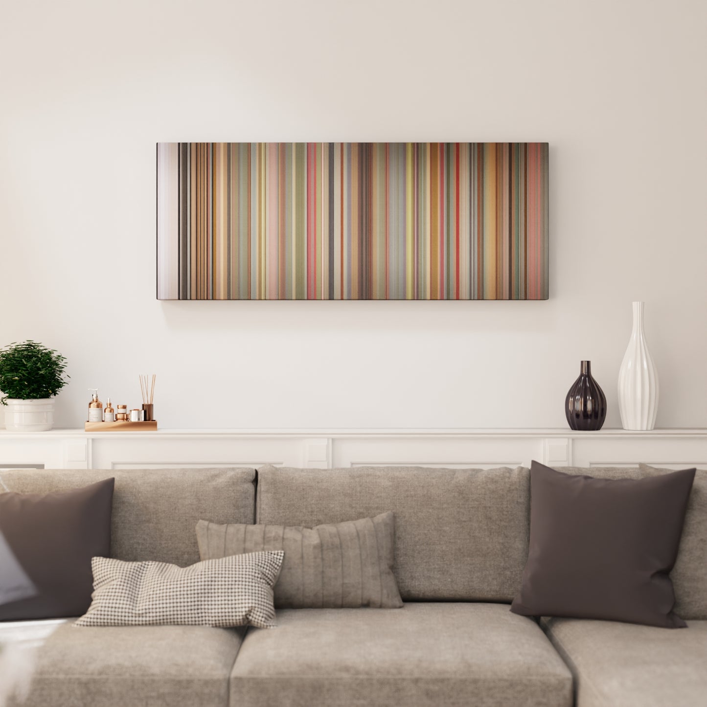 Living room interior with Silento-Watch-Me Frome on the wall