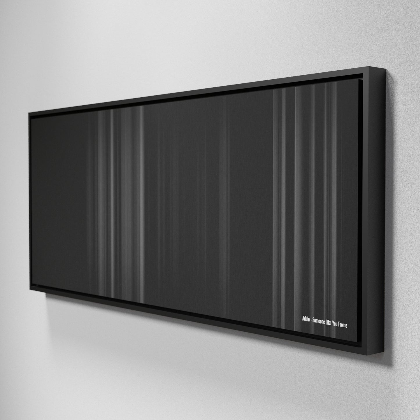 Side view of Framed Buff's of Adele-Someone-Like-You Frome on the wall