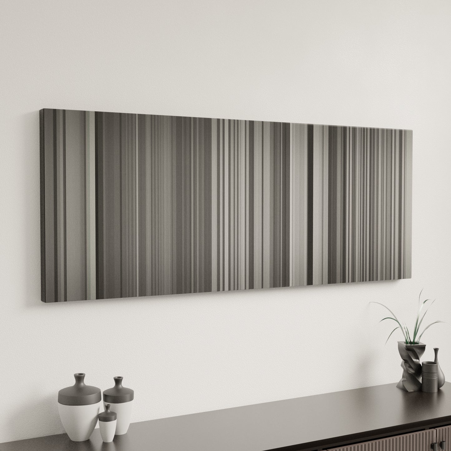 Minimal interior design with Imagine-Dragons-Thunder Frome on the wall