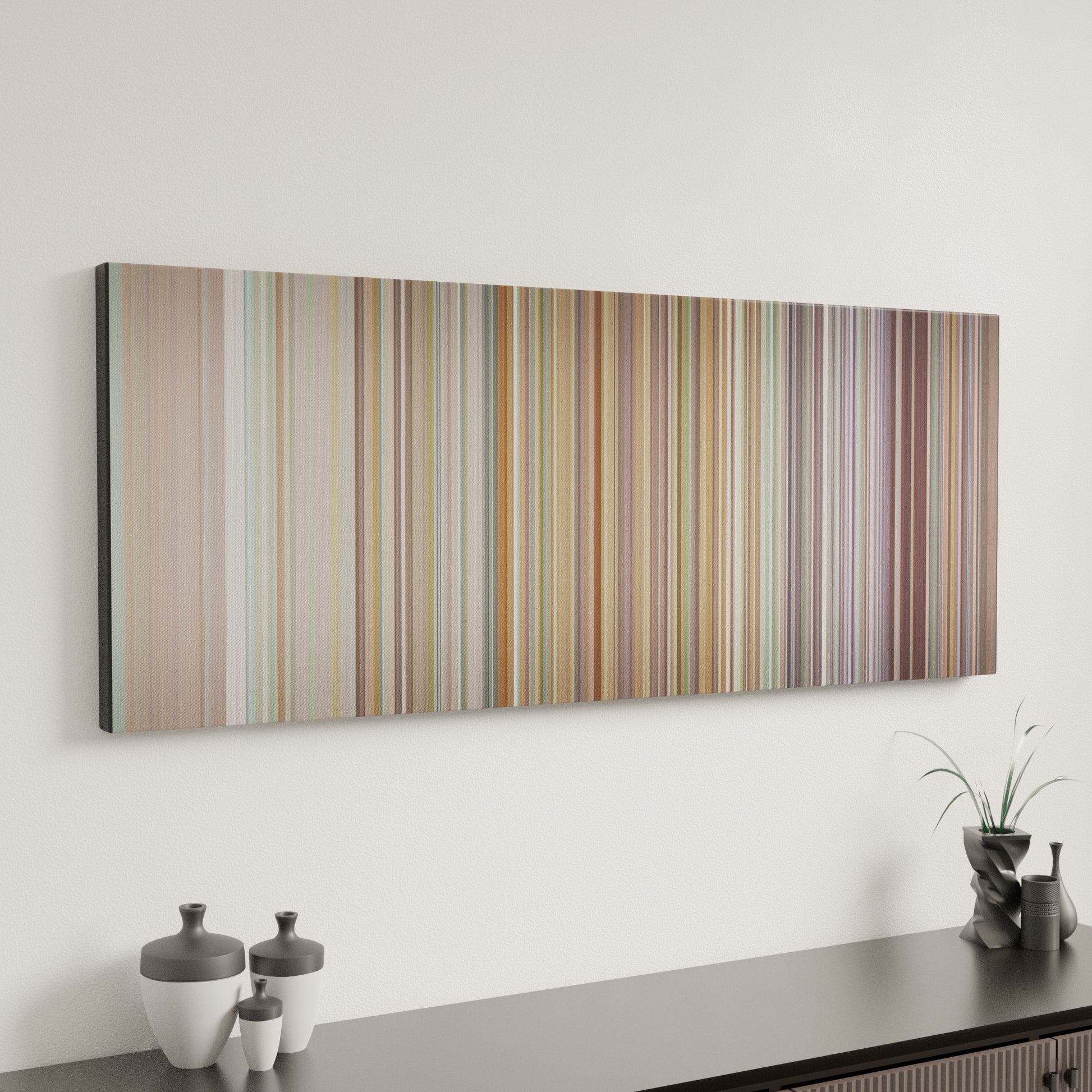 Minimal interior design with Ricky-Martin-Vente-Pa-Ca Frome on the wall