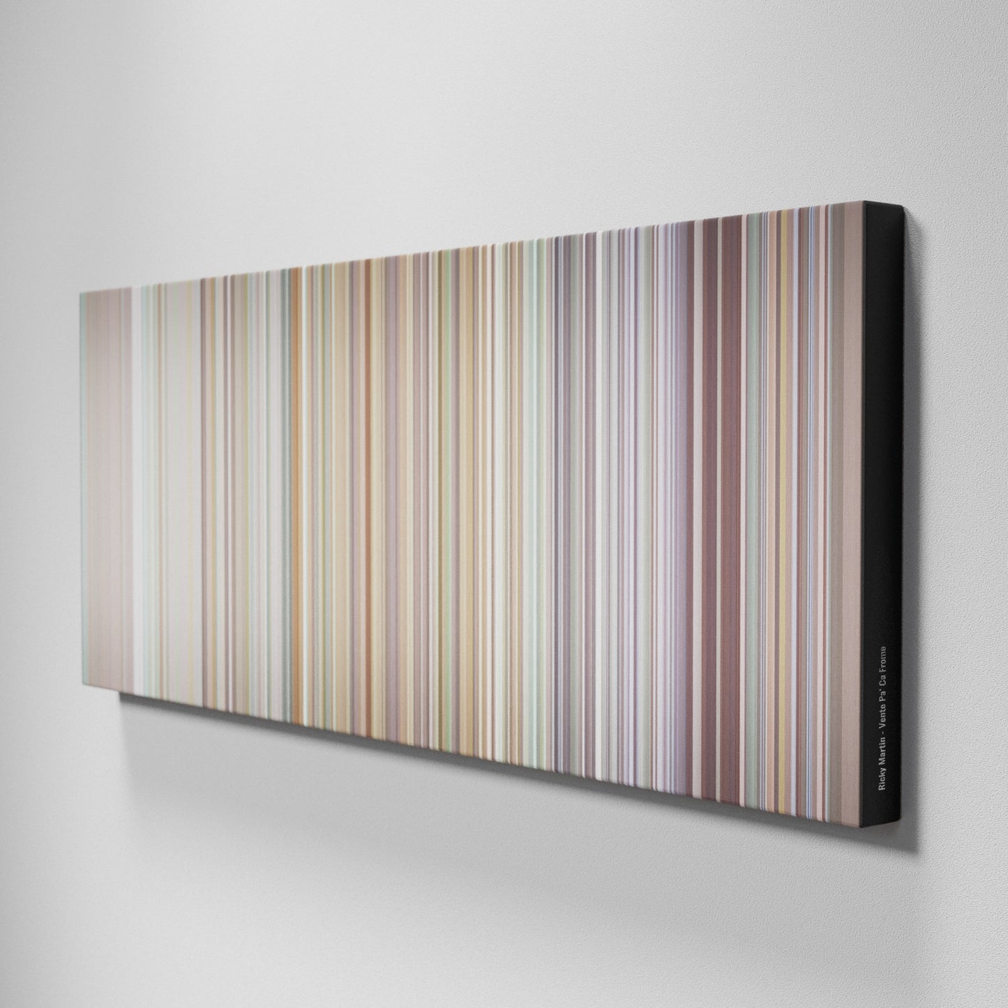 Side view of Buff's of Ricky-Martin-Vente-Pa-Ca Frome on the wall