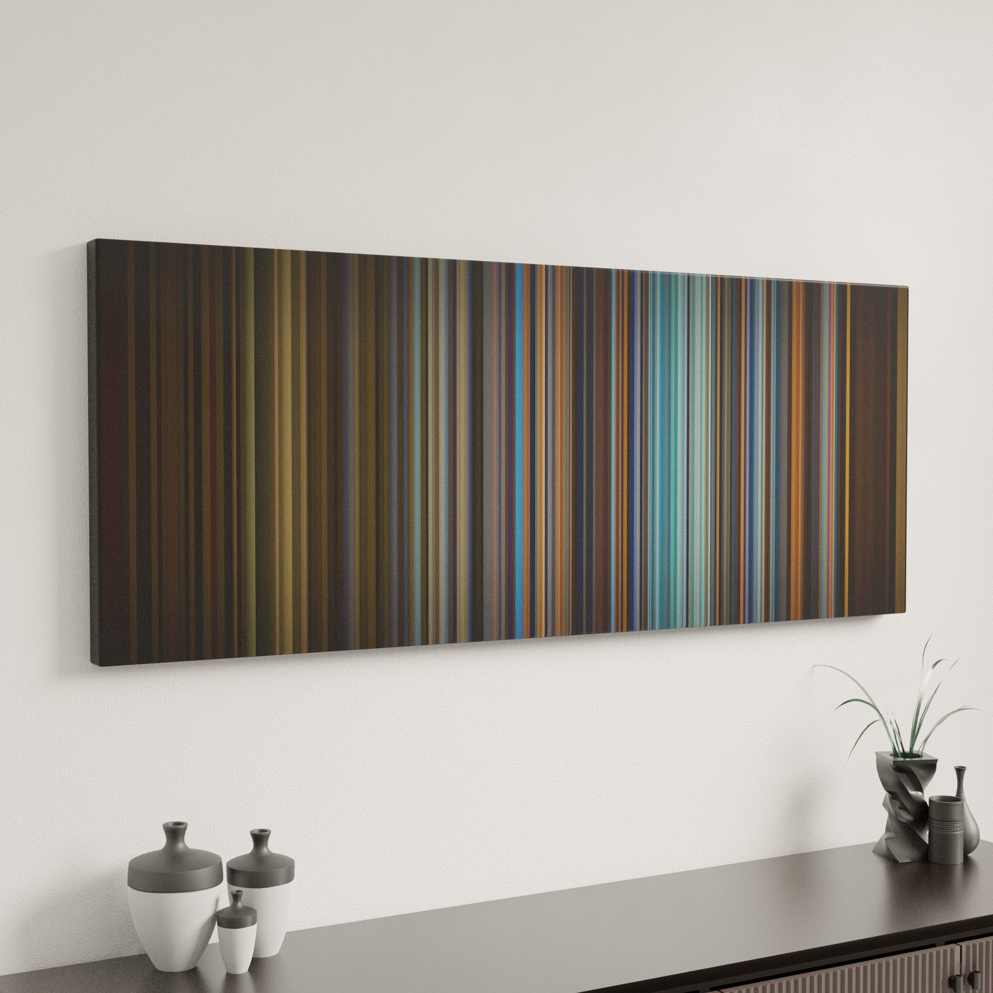 Minimal interior design with Maluma-Felices-los-4 Frome on the wall