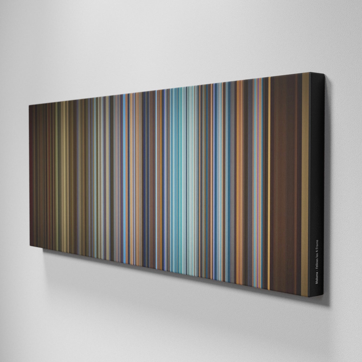 Side view of Buff's of Maluma-Felices-los-4 Frome on the wall