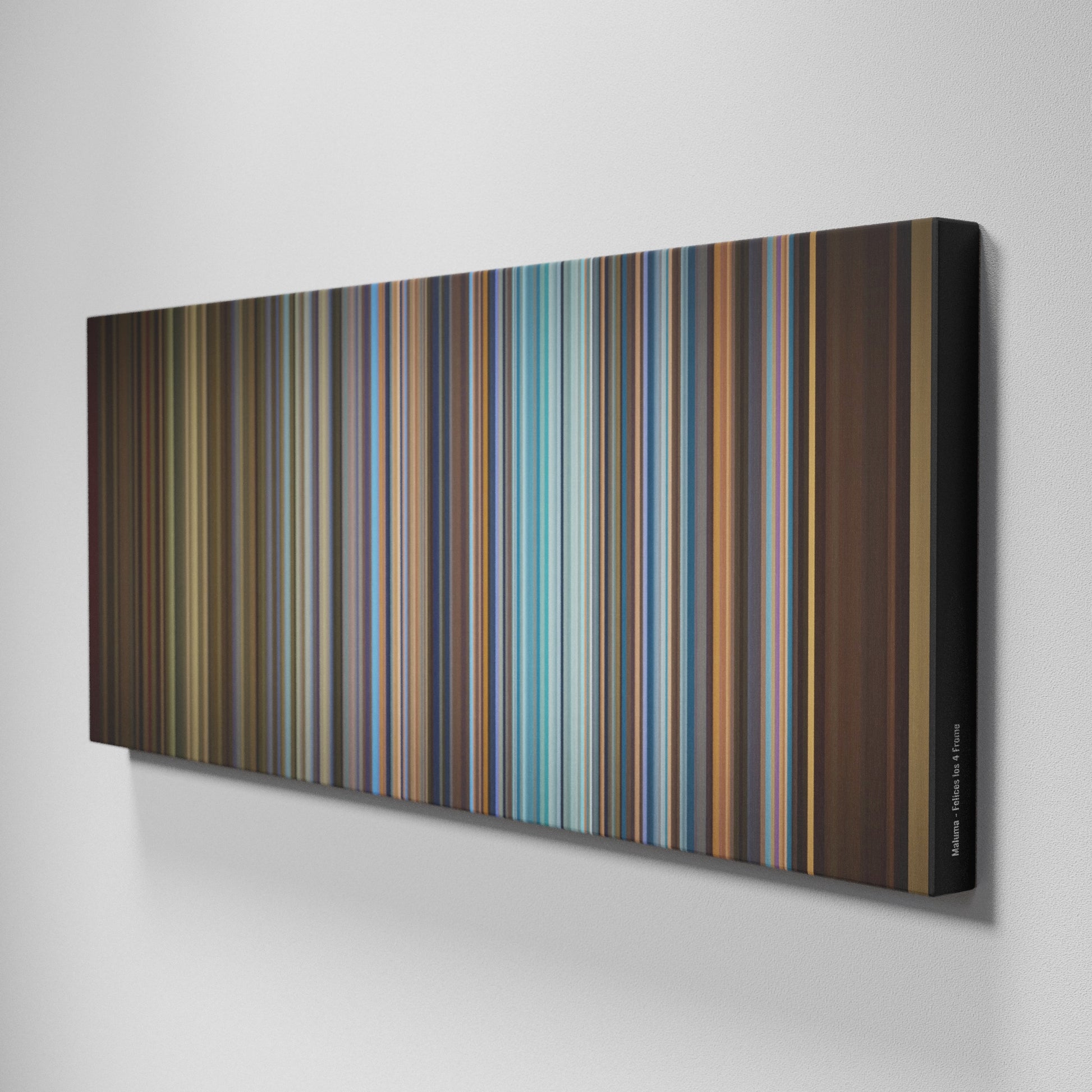 Side view of Buff's of Maluma-Felices-los-4 Frome on the wall