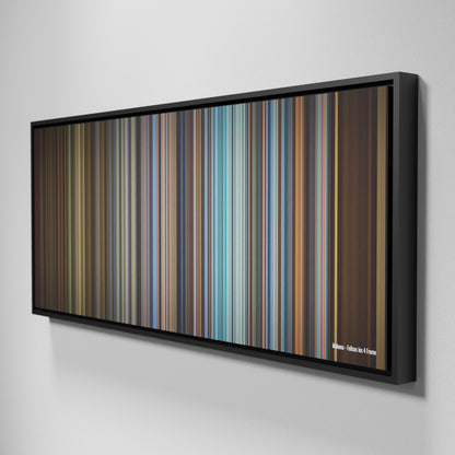 Side view of Framed Buff's of Maluma-Felices-los-4 Frome on the wall