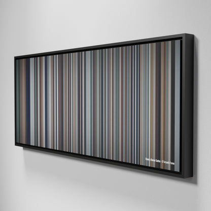 Side view of Framed Buff's of Ozuna-x-Romeo-Santos-El-Farsante Frome on the wall