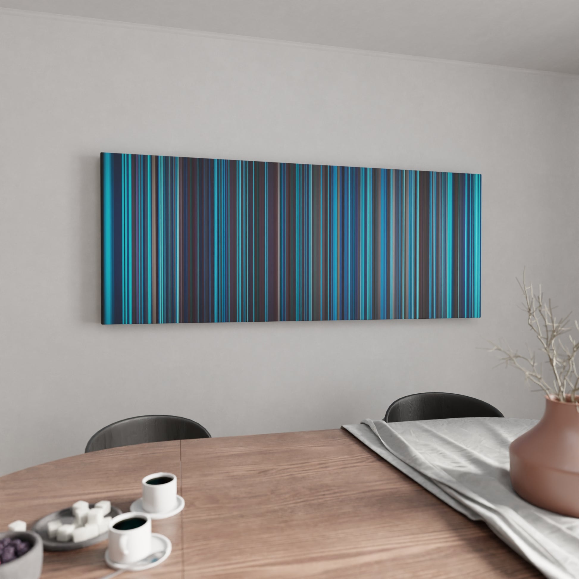 Kitchen with CNCO-Reggaeton-Lento Frome on the wall