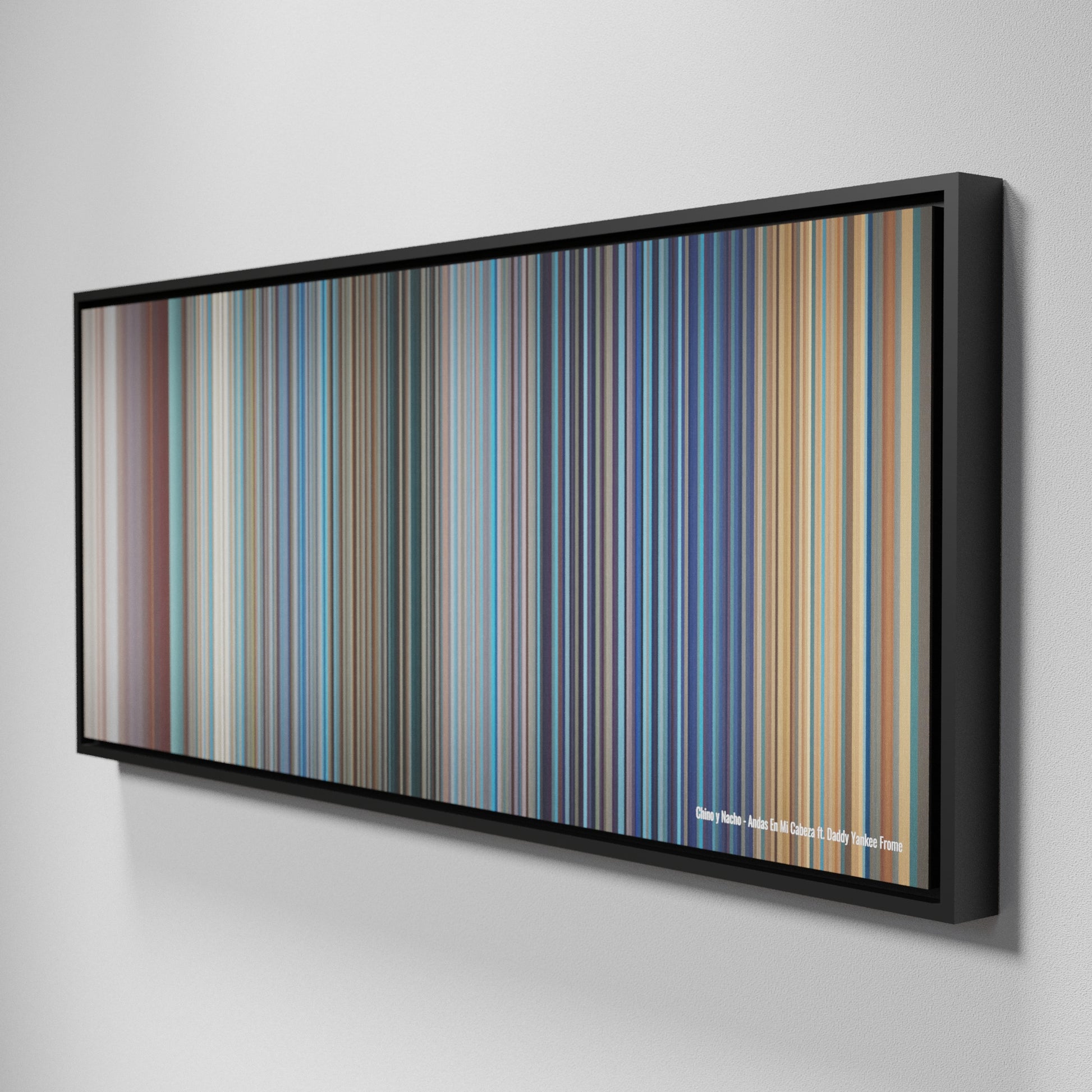 Side view of Framed Buff's of Chino-y-Nacho-Andas-En-Mi-Cabeza Frome on the wall