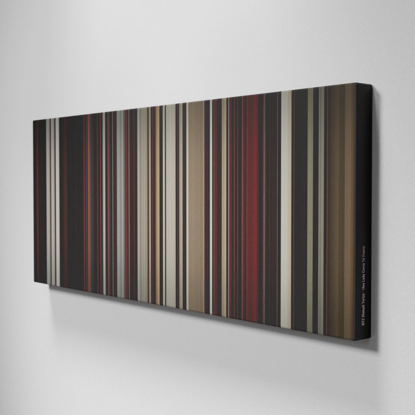 Side view of Buff's of MTZ-Manuel-Turizo-Una-Lady-Como-Tu Frome on the wall