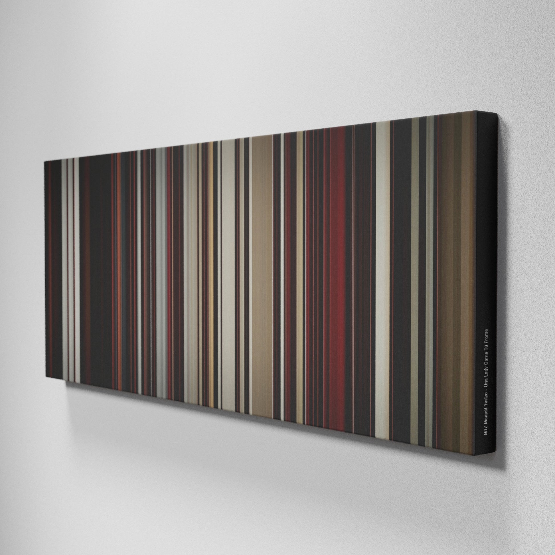 Side view of Buff's of MTZ-Manuel-Turizo-Una-Lady-Como-Tu Frome on the wall