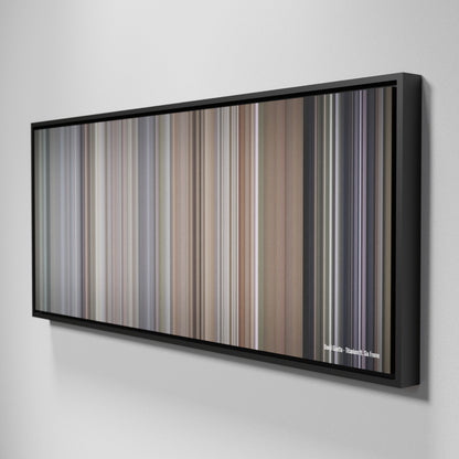 Side view of Framed Buff's of David-Guetta-Titanium Frome on the wall