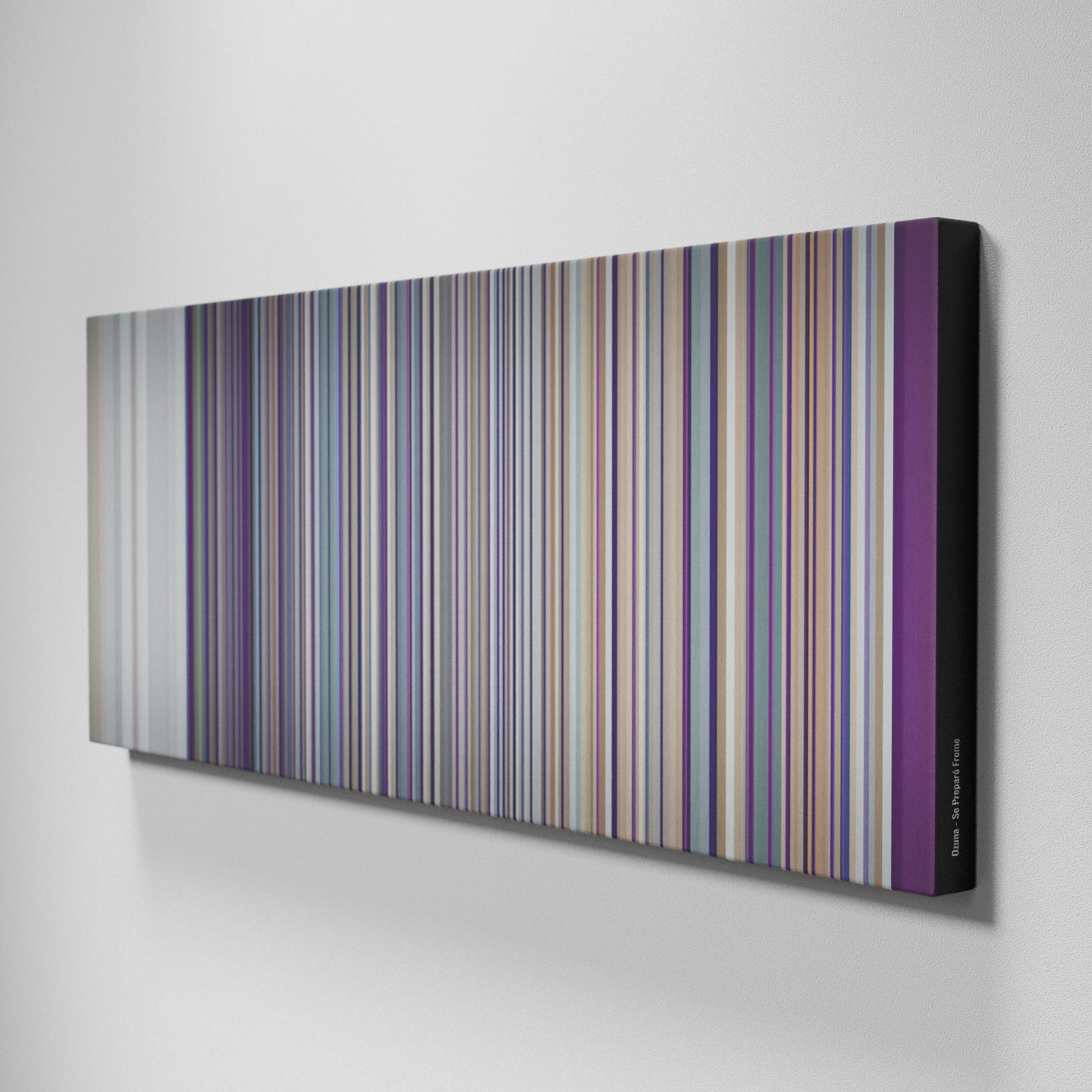 Side view of Buff's of Ozuna-Se-Preparo Frome on the wall